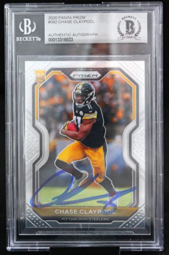 2020 Panini Prizm #392 Chase Claypool Pittsburgh Steelers BGS Auto 10