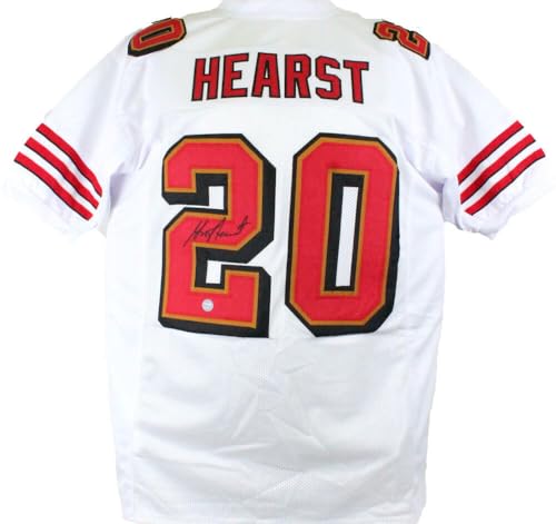 Garrison Hearst Autographed White Pro Style Jersey-Prova *Black