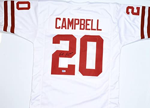 Earl Campbell Autographed White College Style Jersey - Beckett W Hologram *Black