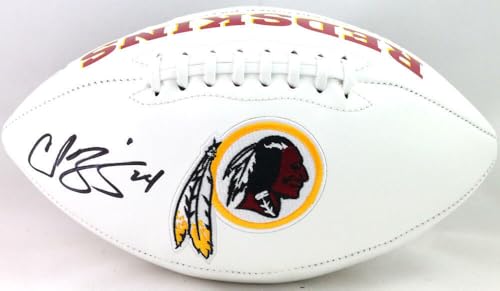 Champ Bailey Autographed Washington Logo Football - Beckett W Auth *Black