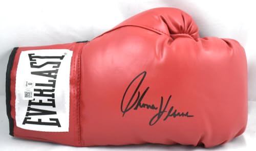 Tommy Hearns Autographed Red Everlast Boxing Glove *Right - Beckett W Hologram