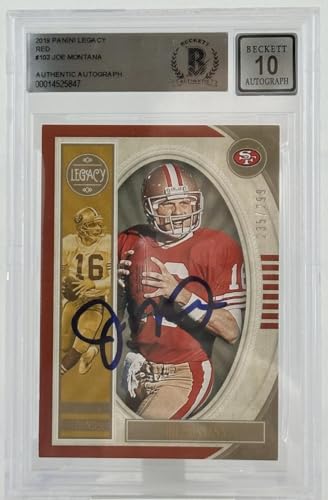 2019 Panini Legacy Red #103 Joe Montana Auto San Francisco 49ers BGS Autograph