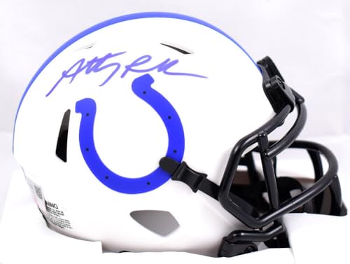 Anthony Richardson Autographed Colts Lunar Speed Mini Helmet- Fanatics *Blue