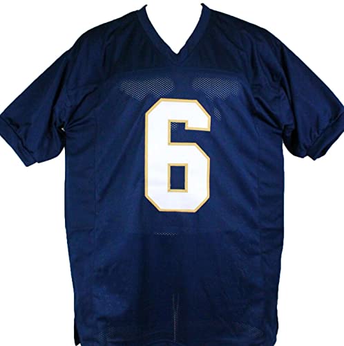 Jeremiah Owusu-Koramoah Autographed Blue College Style Jersey-Beckett W Hologram