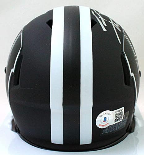 T.J. Watt Signed Wisconsin Badgers Eclipse Speed Mini Helmet - Beckett W Holo