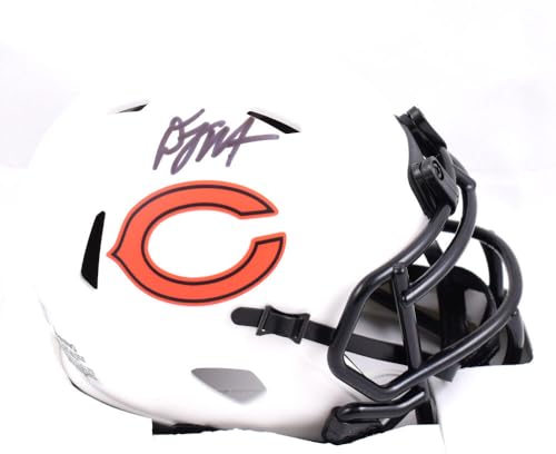 DJ Moore Autographed Chicago Bears Lunar Speed Mini Helmet-Beckett W Hologram