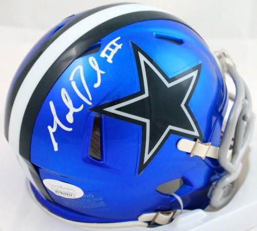 Marion Barber Autographed Dallas Cowboys Flash Speed Mini Helmet-JSA W *White