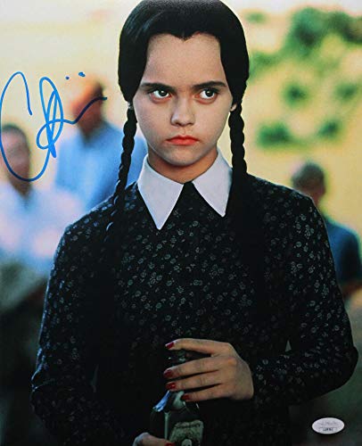 Christina Ricci Autographed 11x14 Photo Addams Family Close Up - JSA Auth *Blue