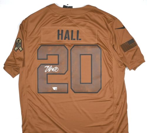 Breece Hall Signed Jets Nike Salute to Service Limited Jersey- Fanatics