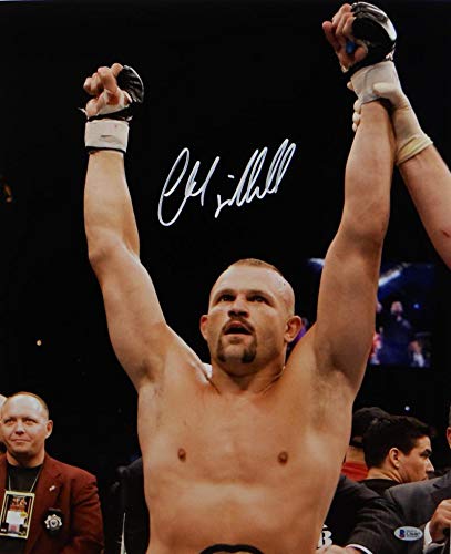 Chuck Liddell Autographed MMA 16x20 Arms Up Photo- Beckett Auth *White