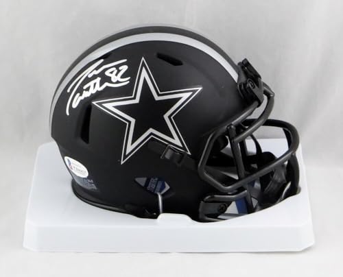 Jason Witten Autographed Dallas Cowboys Eclipse Mini Helmet- Beckett W *Silver