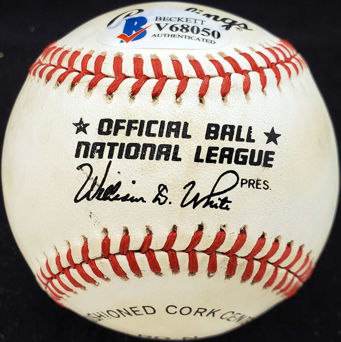 Eddie Sawyer Autographed Official NL Baseball Philadelphia Phillies Beckett BAS #V68050