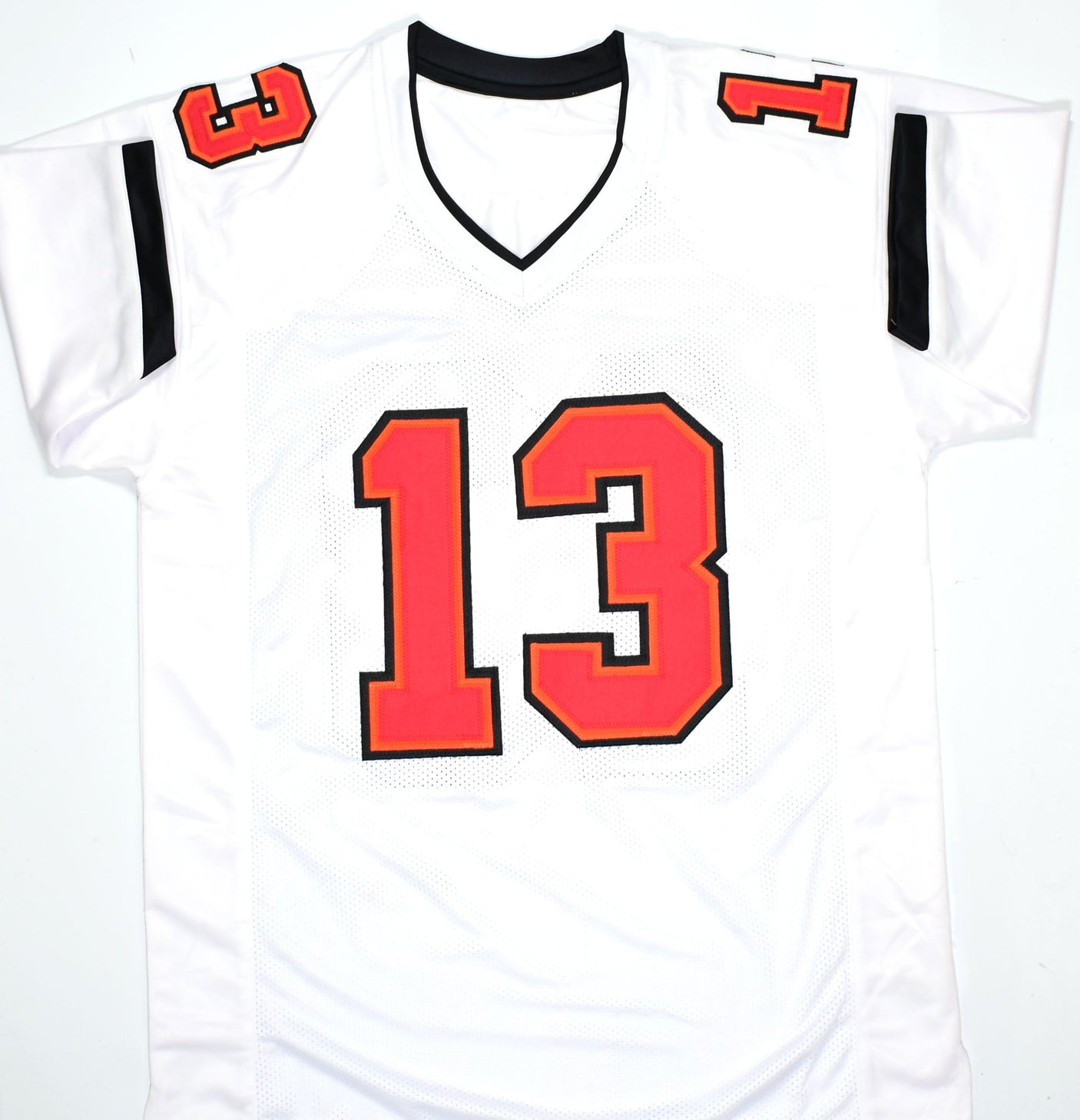 Mike Evans Autographed White Pro Style Jersey- Beckett W Hologram *Black