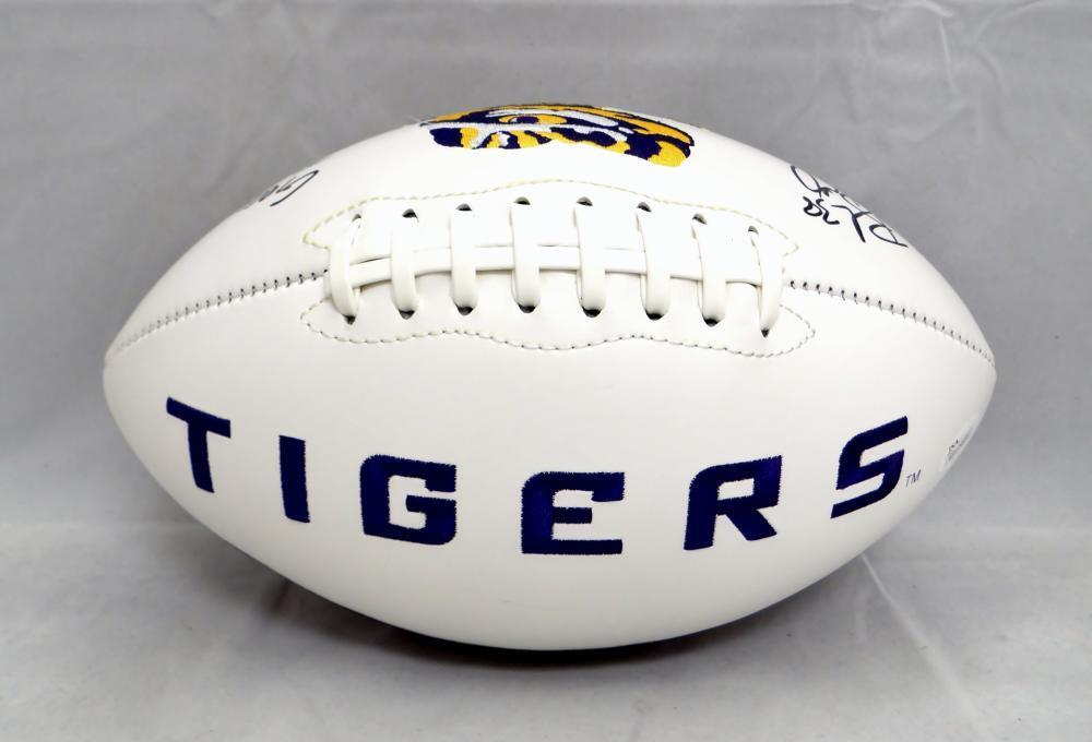 Brad Wing Autographed LSU Tigers Logo Football W/ Geaux Tigers- JSA W Auth