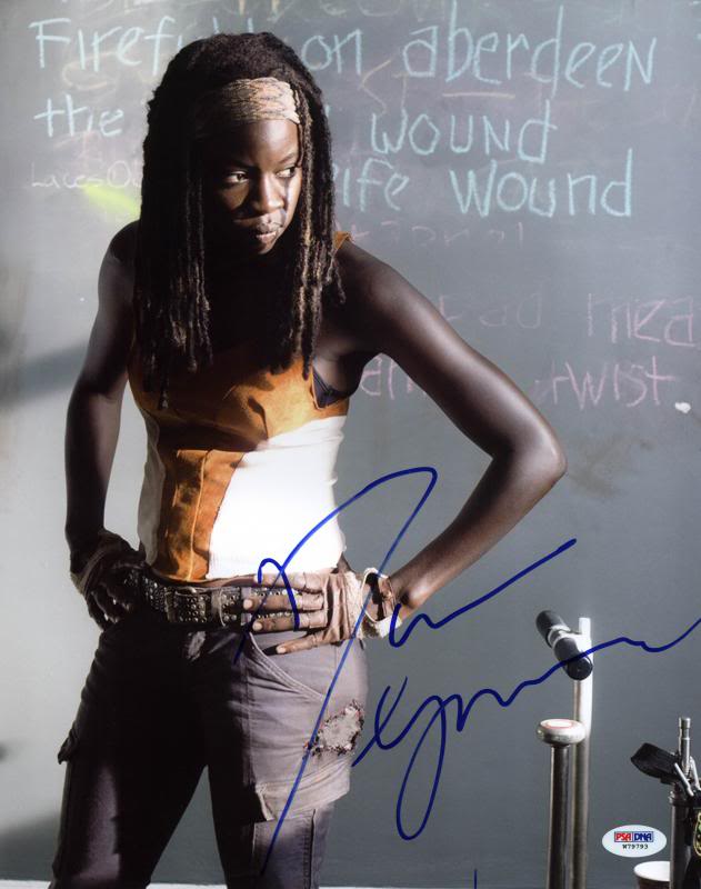 Danai Gurira The Walking Dead Signed Authentic 11X14 Photo PSA/DNA #W79793