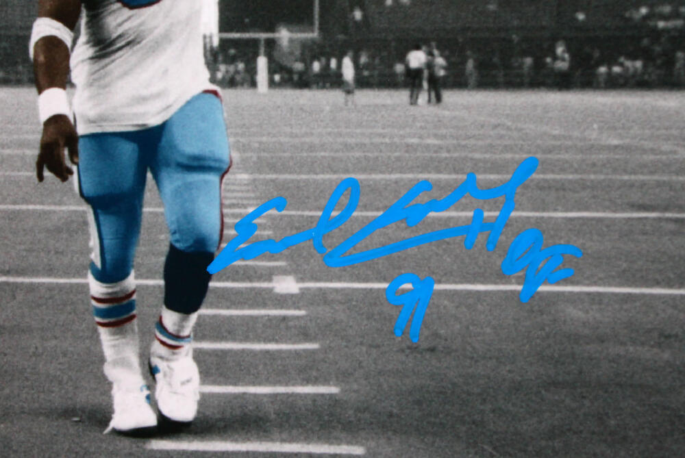 Earl Campbell Signed Houston Oilers 16x20 Pointing Photo W/ HOF- JSA W Auth *Lt