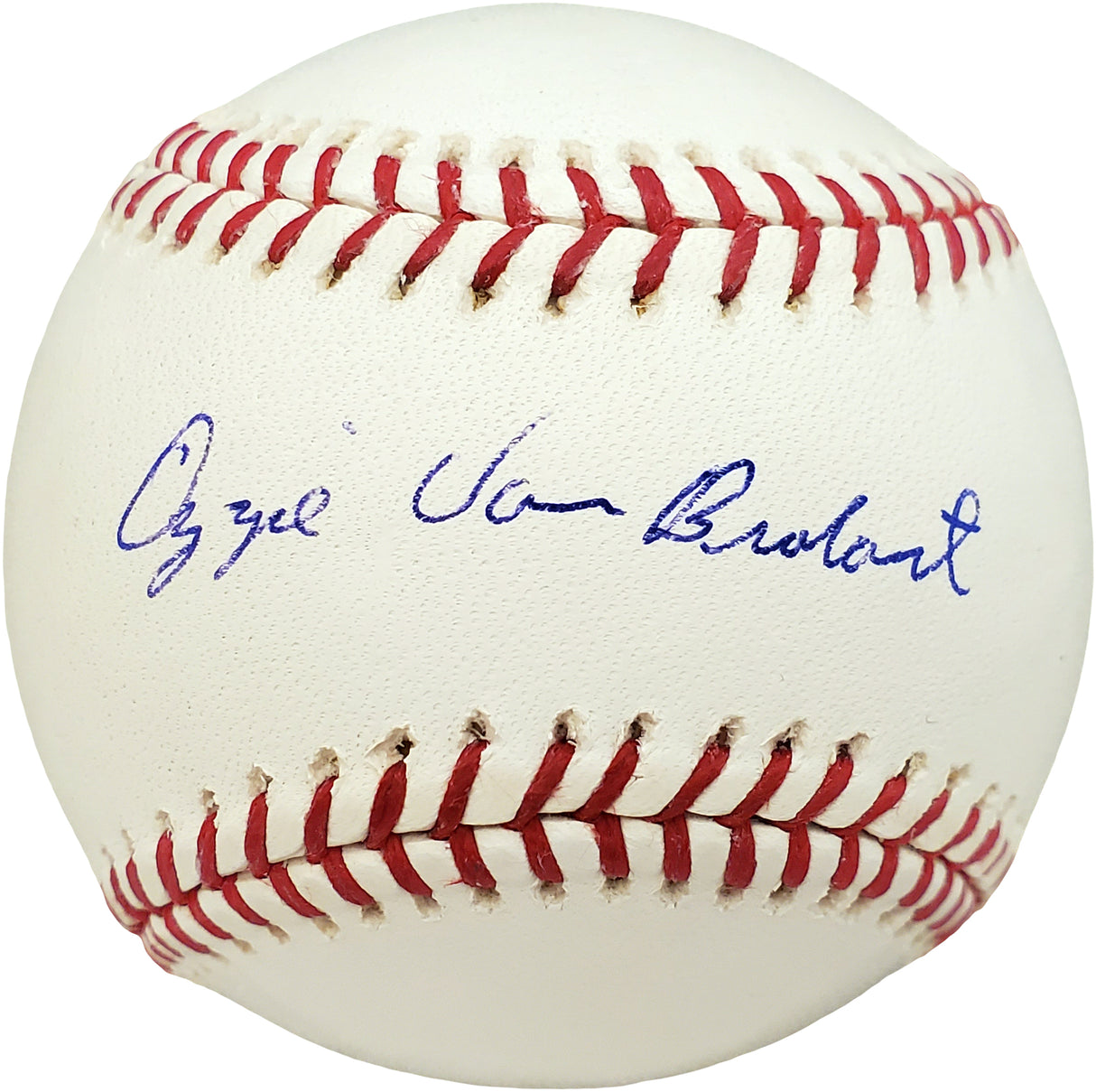 Ozzie Van Brabant Autographed Official MLB Baseball Philadelphia A's Beckett BAS #V68197