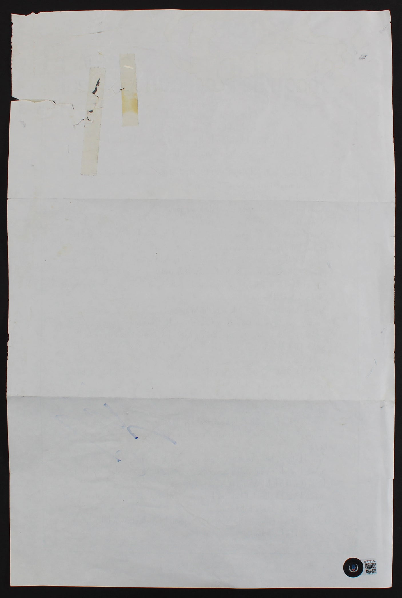 Shaquille O'Neal Signed 12x17.75 High School Awards Poster BAS Witness #WP79154