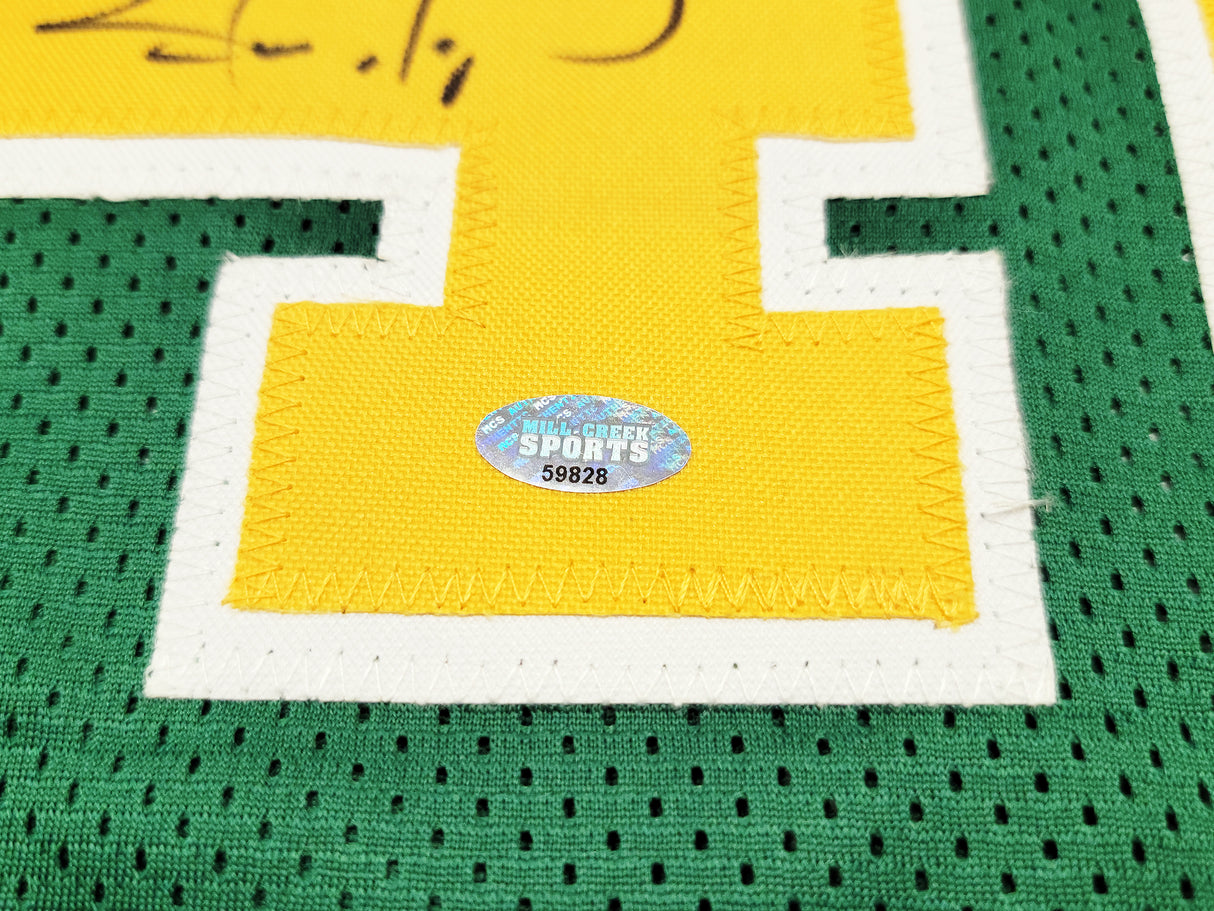 Seattle Supersonics Shawn Kemp Autographed Green Jersey MCS Holo Stock #202427