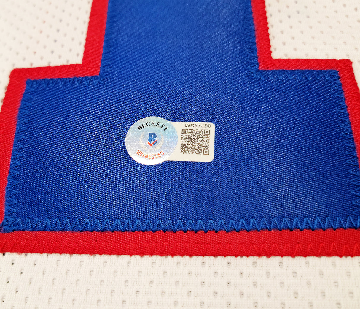 Buffalo Bills Jim Kelly Autographed White Jersey Beckett BAS QR Stock #202979