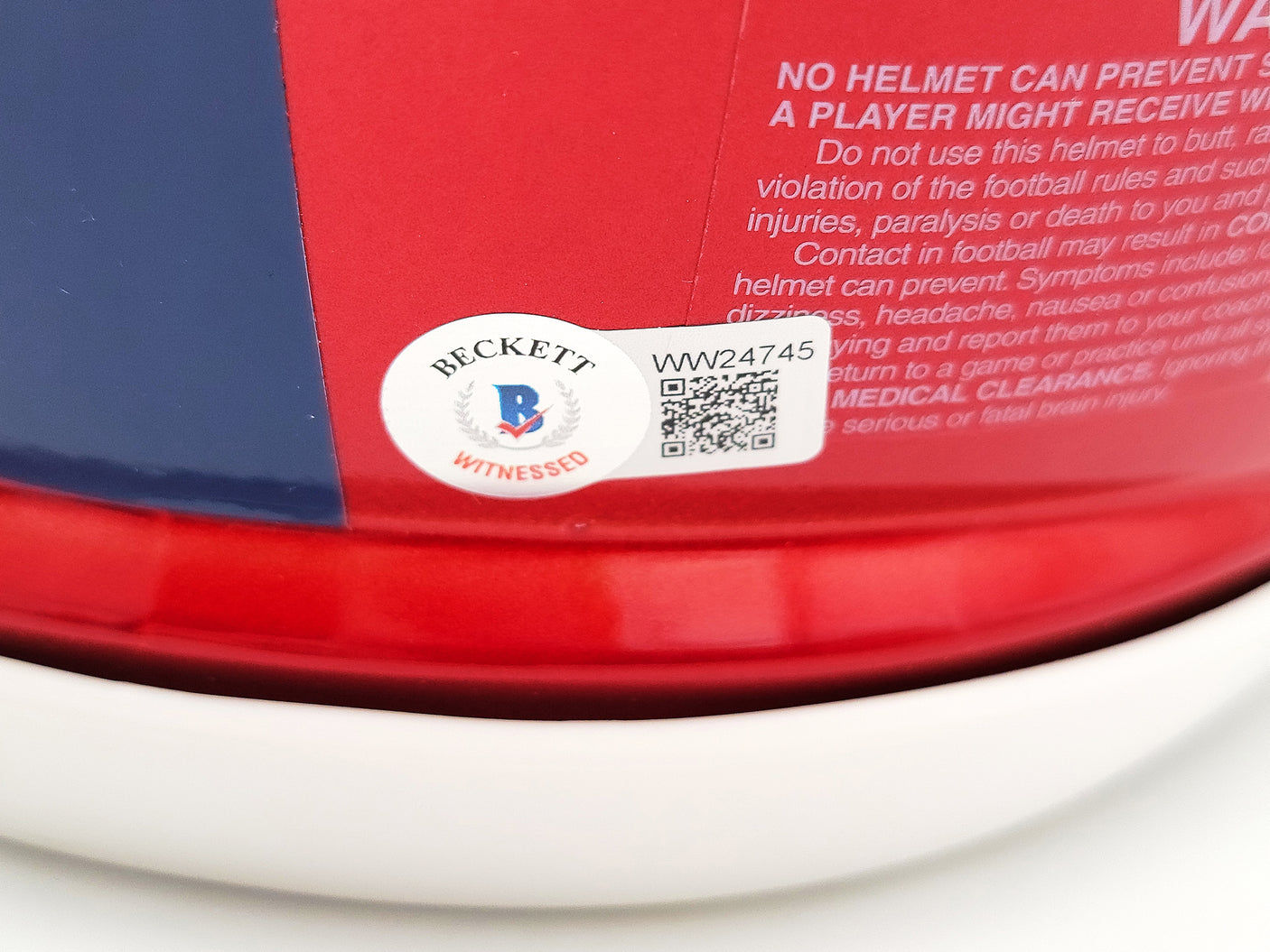 Lawrence Taylor & Saquon Barkley Autographed New York Giants Flash Red Full Size Authentic Speed Helmet "NFL ROY" Beckett BAS QR Stock #202988