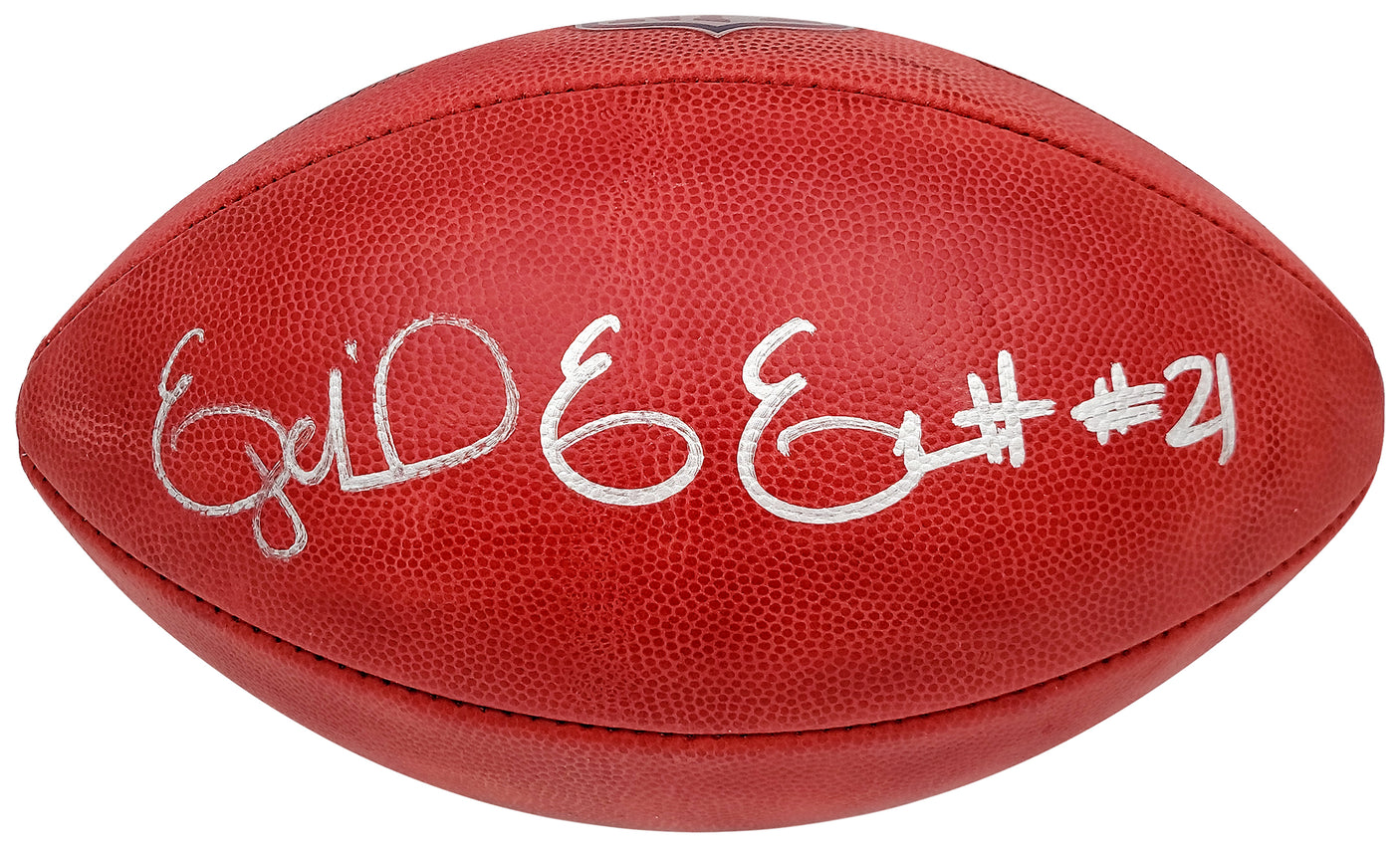 Ezekiel Elliott Autographed Official NFL Leather Football Dallas Cowboys Beckett BAS QR Stock #203012