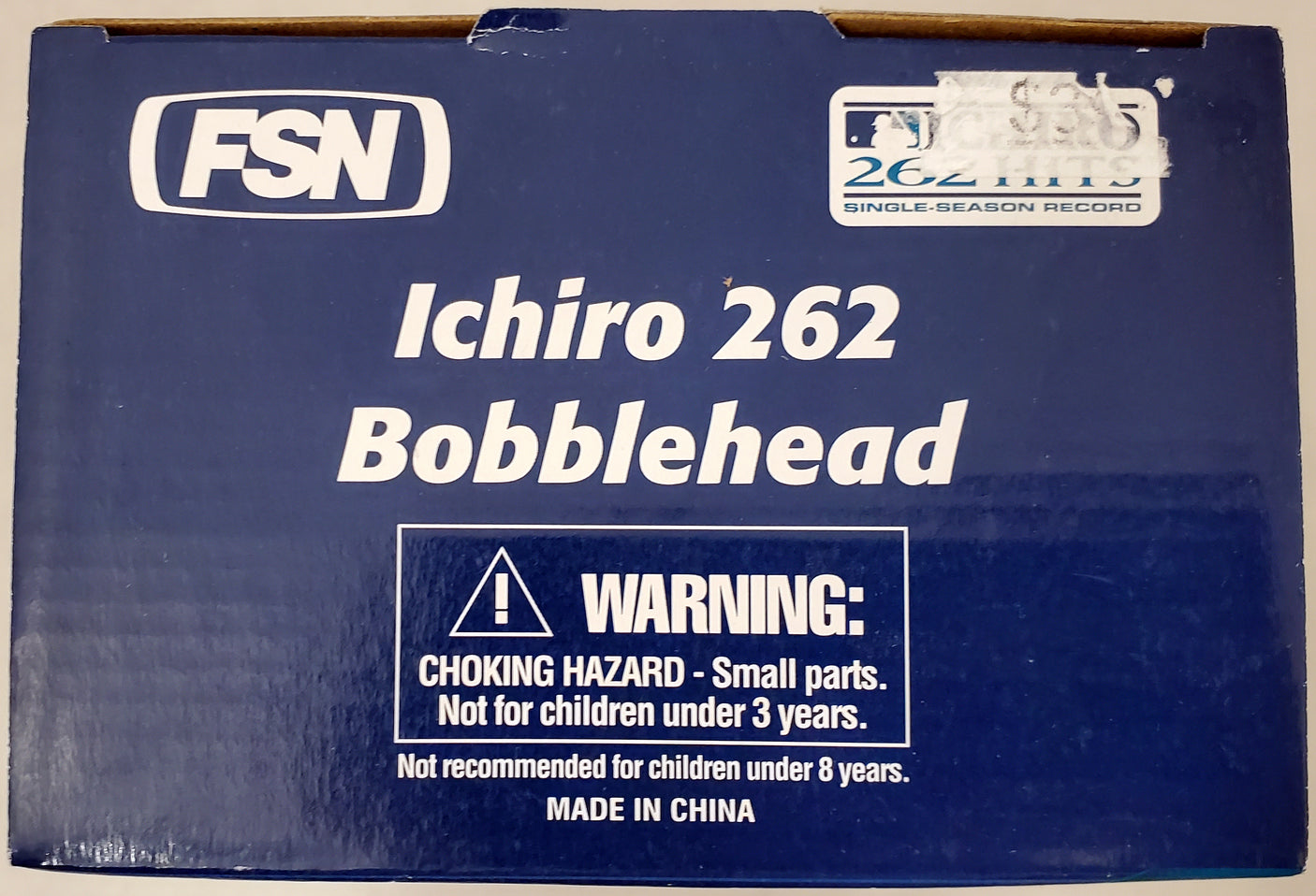Ichiro Suzuki Autographed 262 Hit Leader Bobblehead Box Seattle Mariners IS Holo SKU #193658