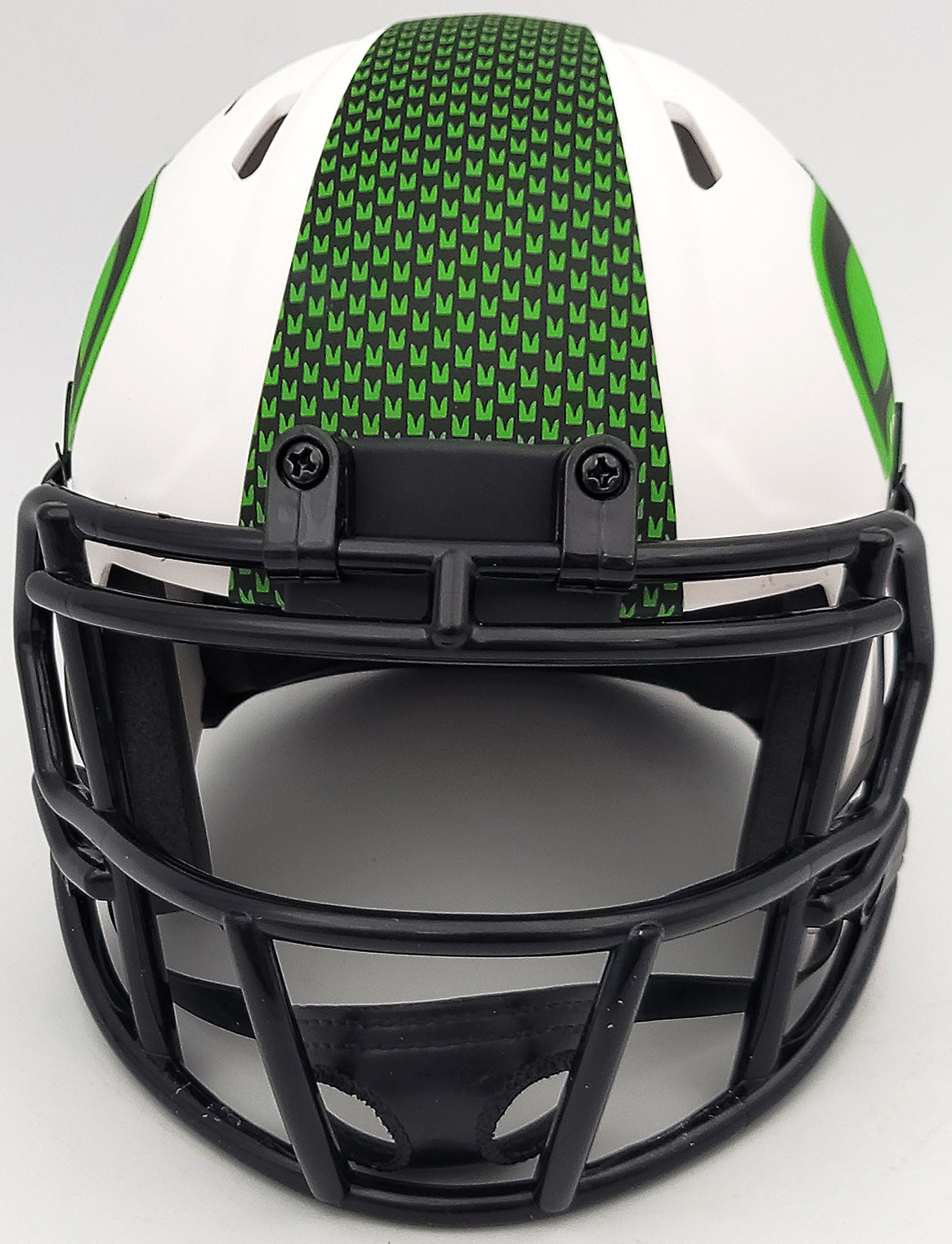 Walter Jones Autographed Seattle Seahawks Lunar Eclipse White Speed Mini Helmet MCS Holo Stock #203086