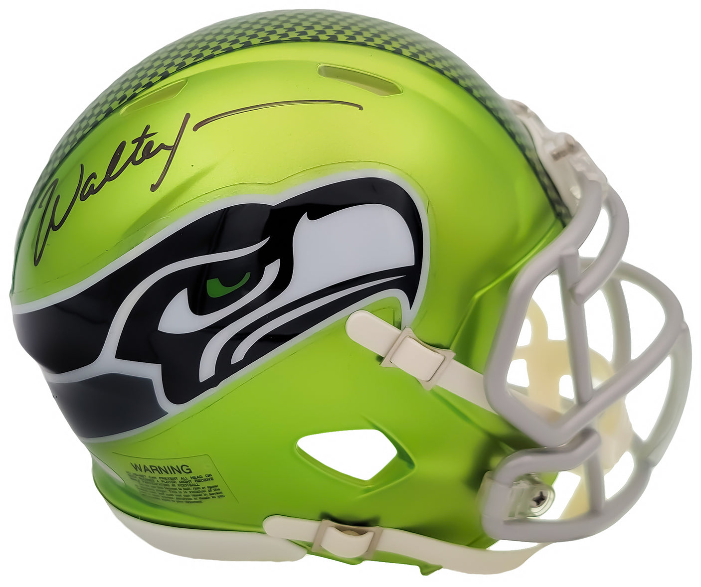 Walter Jones Autographed Seattle Seahawks Flash Green Speed Mini Helmet MCS Holo Stock #203087