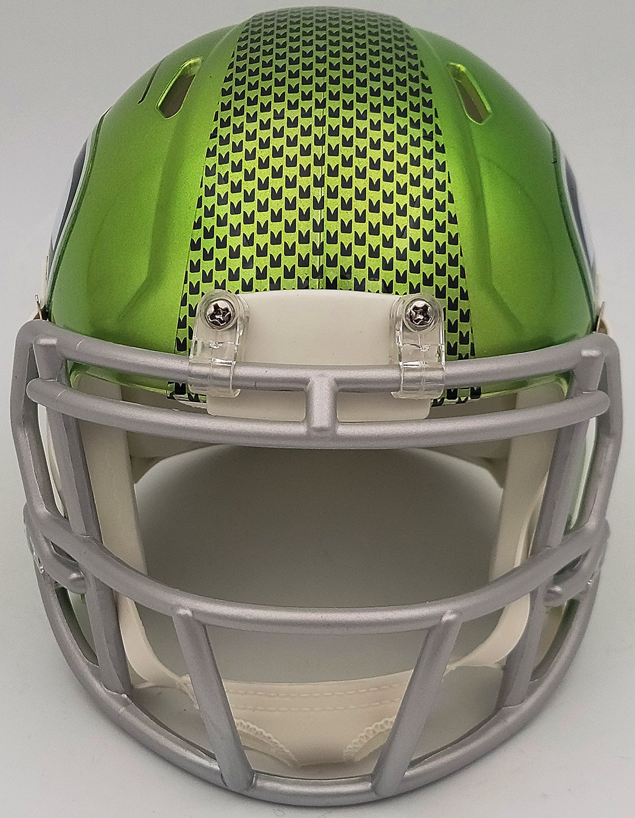 Walter Jones Autographed Seattle Seahawks Flash Green Speed Mini Helmet MCS Holo Stock #203087