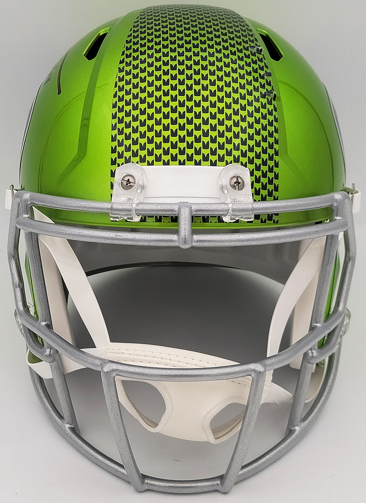 Walter Jones Autographed Seattle Seahawks Flash Green Full Size Replica Speed Helmet "HOF 14" MCS Holo Stock #203081