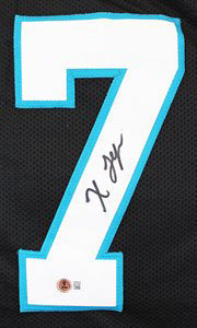 Xavier Legette Authentic Signed Black Pro Style Framed Jersey BAS Witnessed