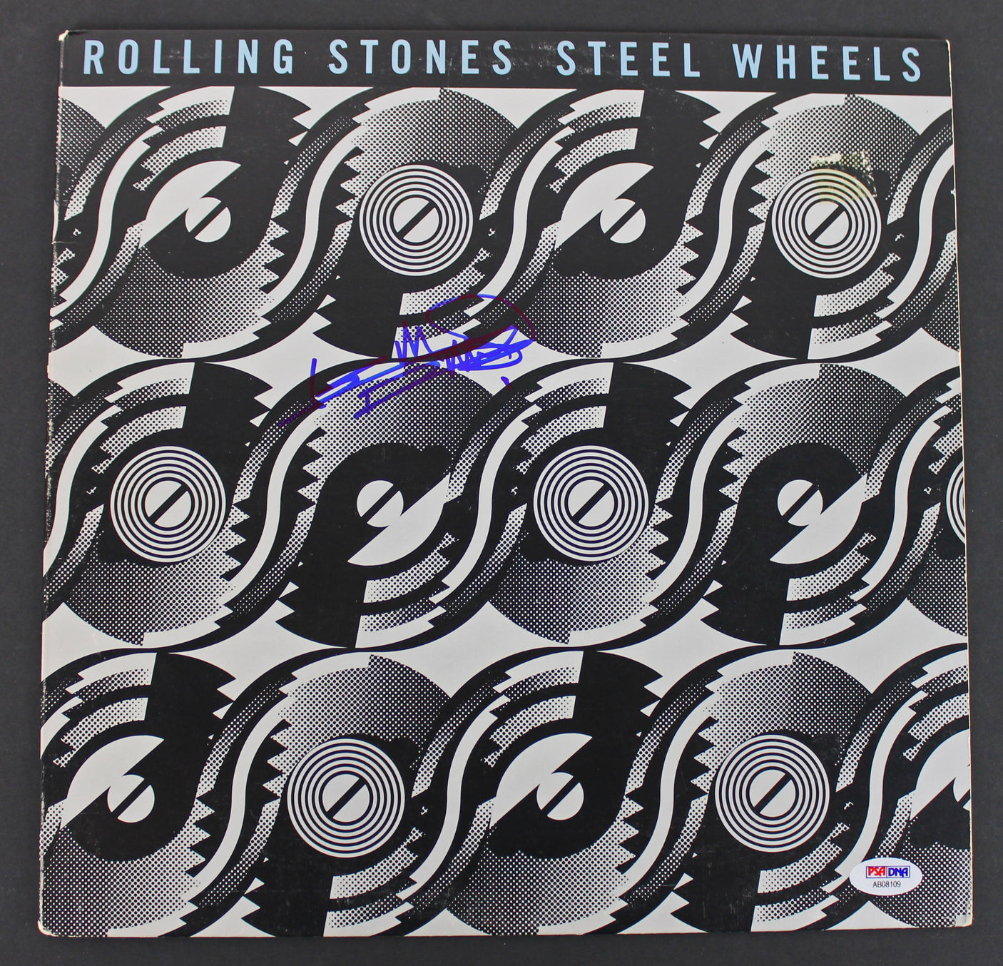 Keith Richards Rolling Stones Signed 'Steel Wheels' Album Cover PSA/DNA #AB08109