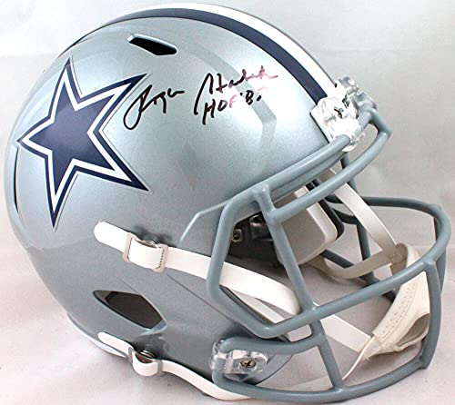 Roger Staubach Autographed Cowboys F/S Speed Helmet w/HOF- Beckett W Hologram