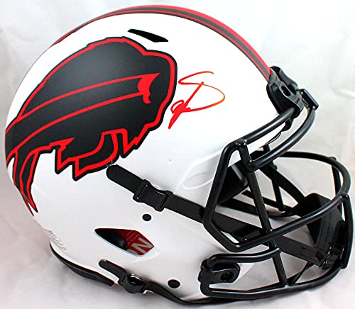 Stefon Diggs Autographed Authentic Bills Lunar Speed F/S Helmet-Beckett W Holo