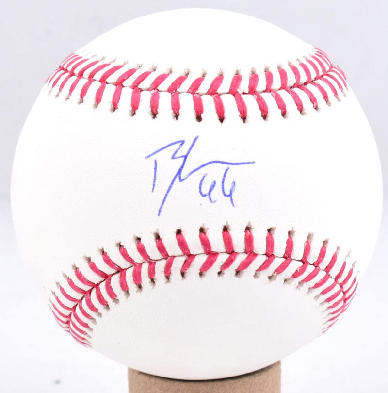 Bryan Abreu Autographed Rawlings OML Baseball - Tristar *Blue