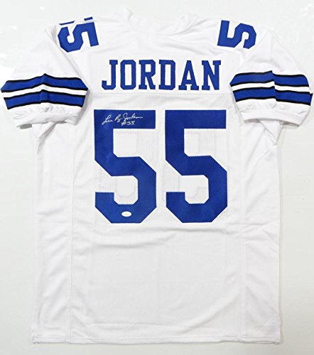 Lee Roy Jordan Autographed White Pro Style Jersey- JSA Witnessed Auth *L5