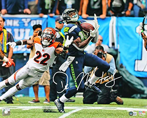 DK Metcalf Signed Seattle Seahawks 16x20 v. Bengals FP Photo-Beckett W Hologram