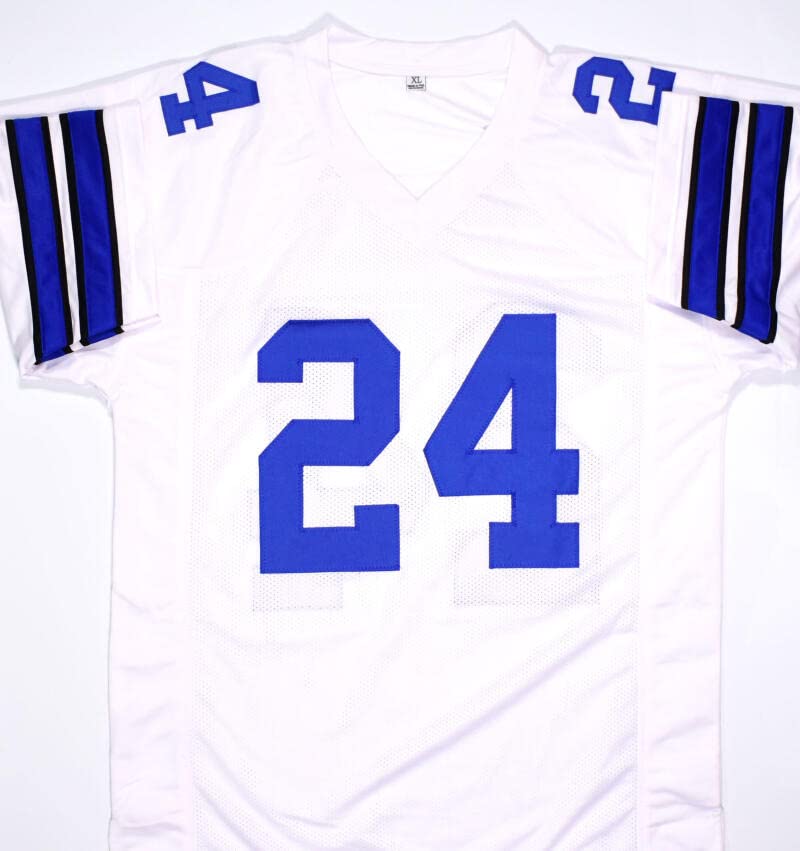 Everson Walls Autographed White Pro Style Jersey - Beckett Hologram *Silver