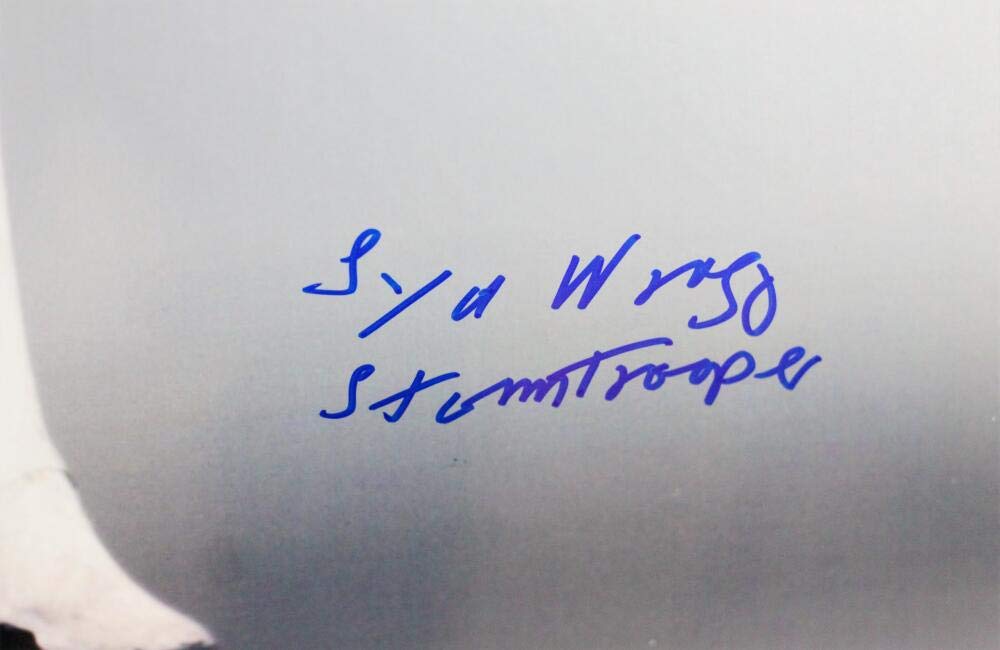Syd Wragg Signed Sideways Full Body 16x20 Photo w/ Stormtrooper - JSA Auth *Blue