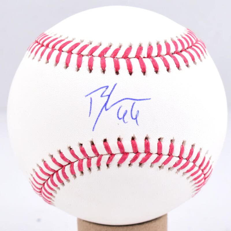 Bryan Abreu Autographed Rawlings OML Baseball - Tristar *Blue