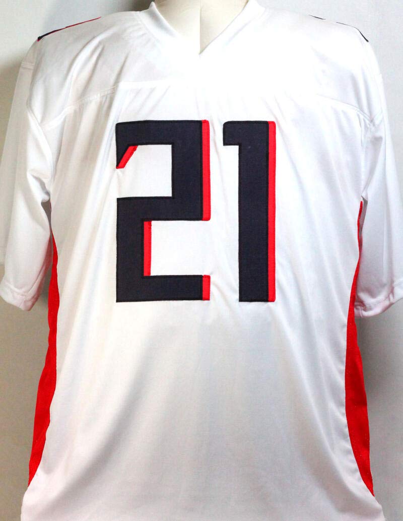 Deion Sanders Autographed NEW White Pro Style Jersey - Beckett W Auth *SILVER