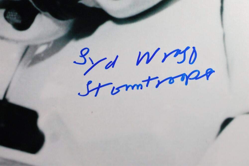 Syd Wragg Autographed Firing Gun 16x20 Photo w/ Stormtrooper - JSA Auth *Blue