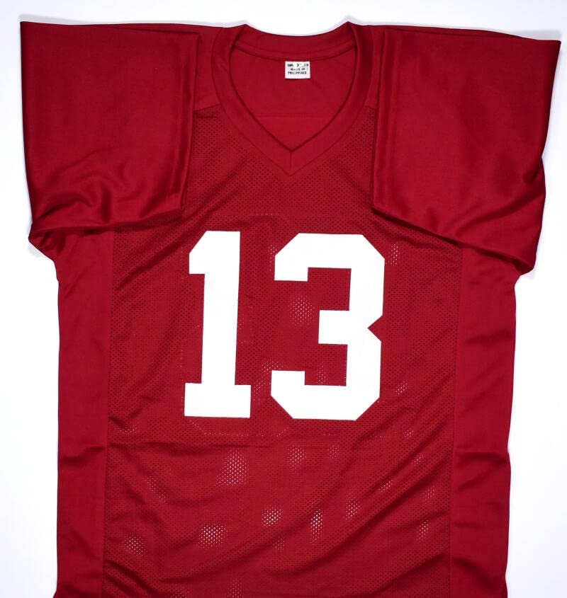Tua Tagovailoa Signed Crimson College Style Jersey - Beckett *Black