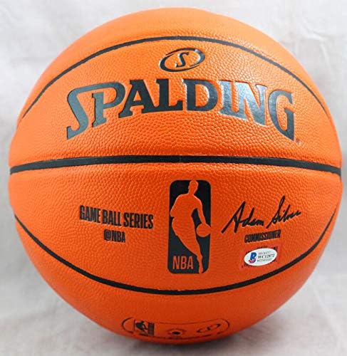Allen Iverson Signed Official NBA Spalding Basketball - Beckett W Auth *Silver