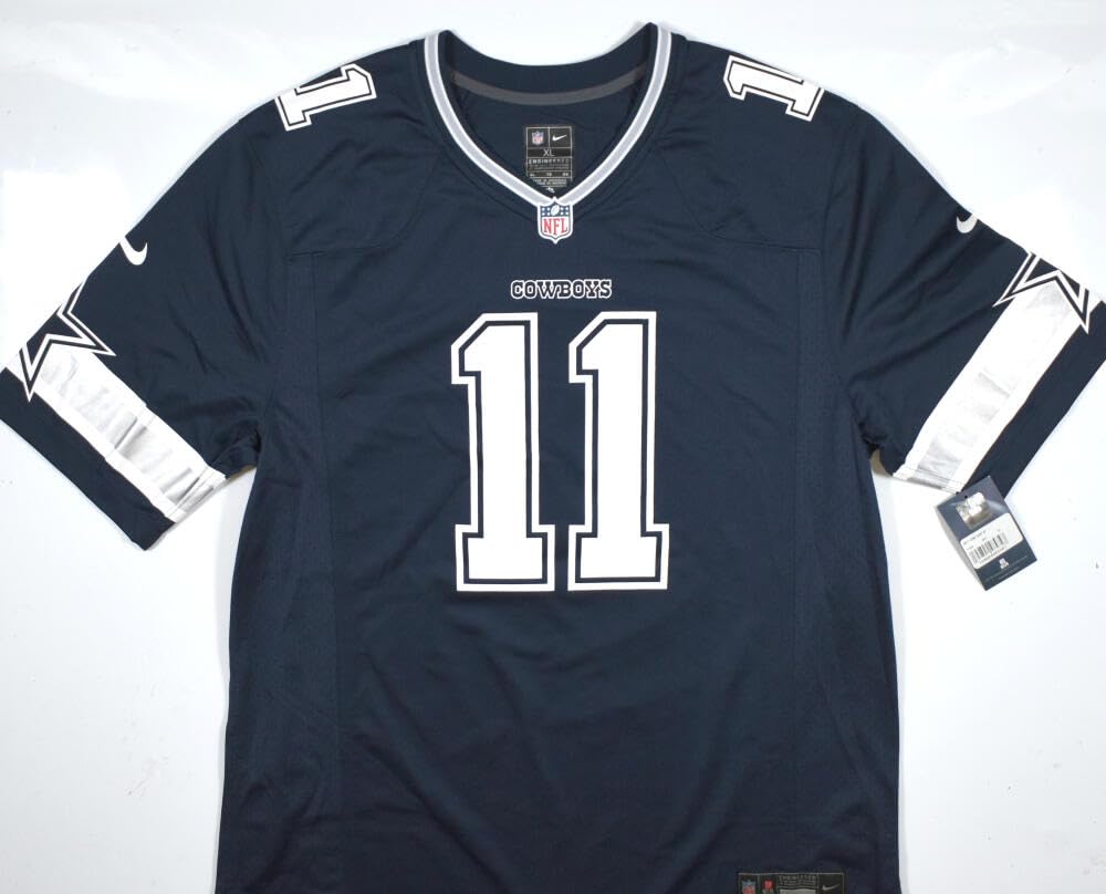 Micah Parsons Autographed Dallas Cowboys Nike Blue Game Jersey- Fanatics *Silver