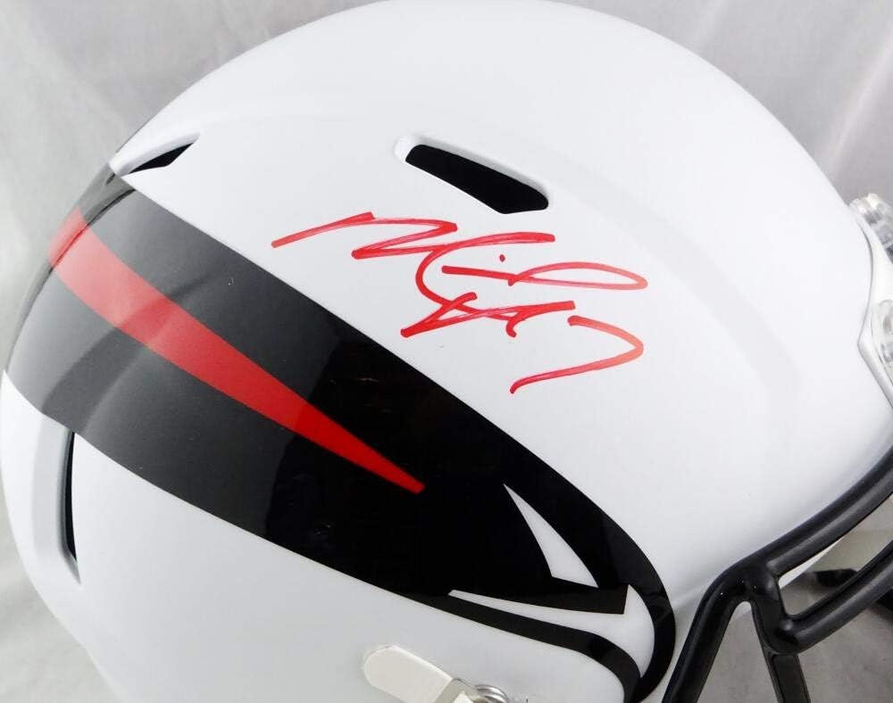 Michael Vick Autographed Atlanta Falcons F/S AMP Speed Helmet - PSA Auth *Red