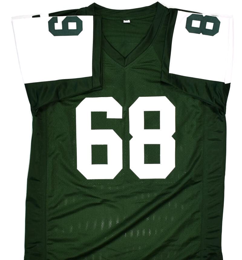 Kevin Mawae Autographed Green Pro Style Jersey w/HOF- Beckett W *Black