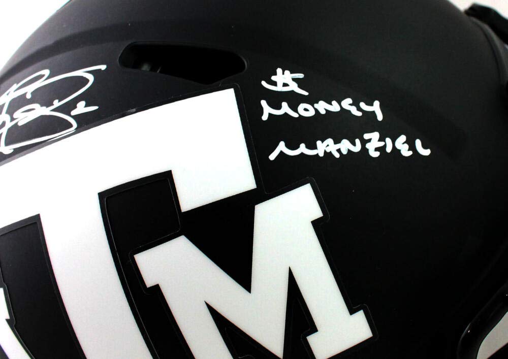 Johnny Manziel Signed Texas A&M Eclipse Authentic Helmet w/ 3 Insc - JSA W Auth