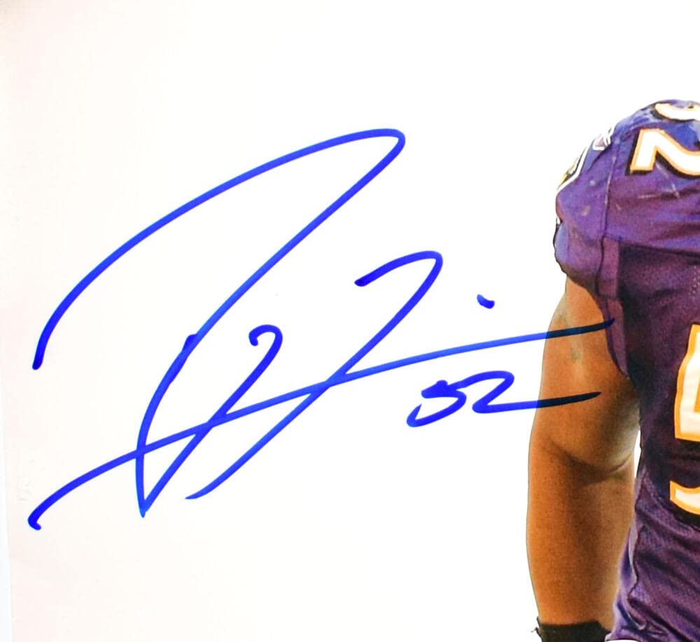 Ray Lewis Autographed Baltimore Ravens 16x20 Smoke Photo -Beckett W Hologram